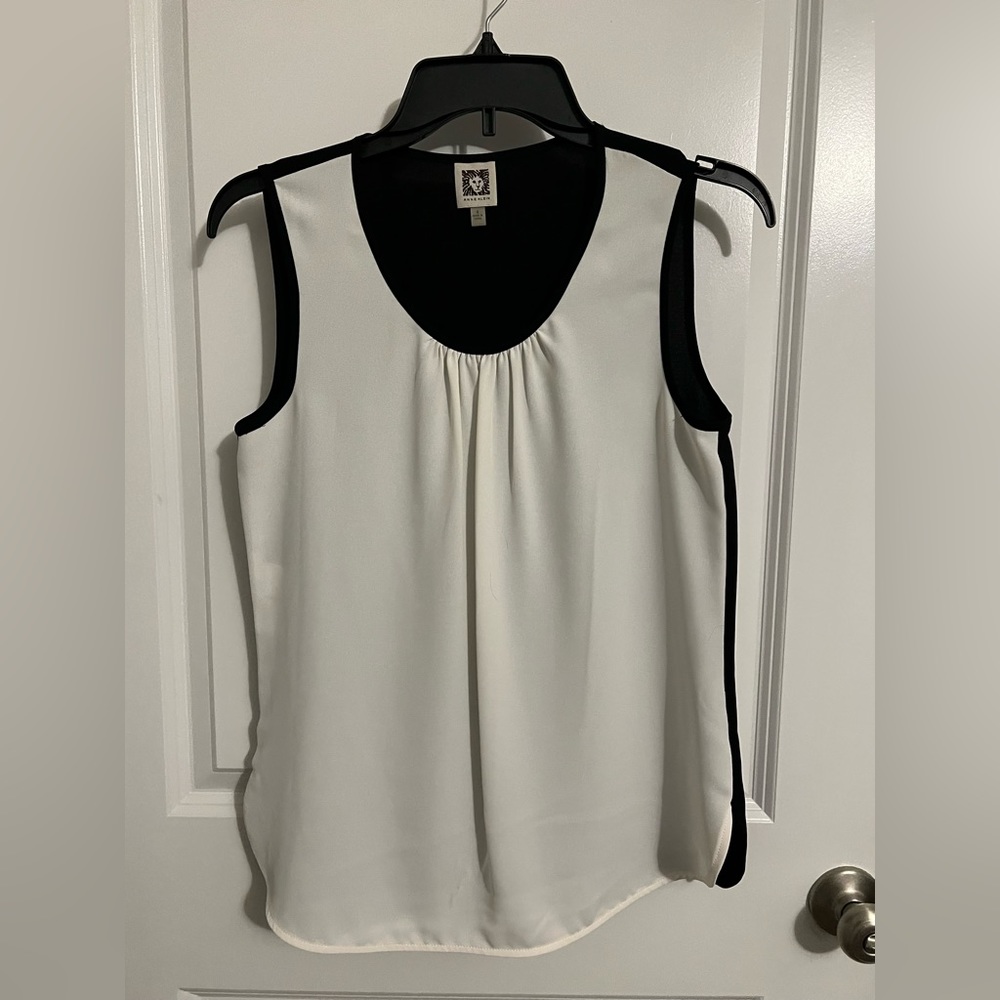 White Anne Klein Sleeveless Top